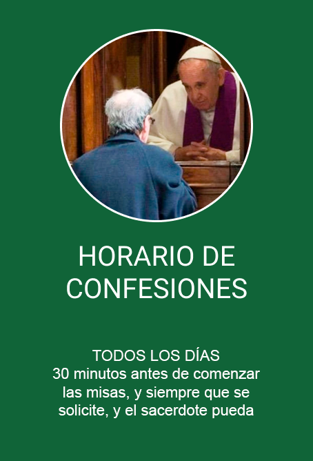 Horario de confesiones